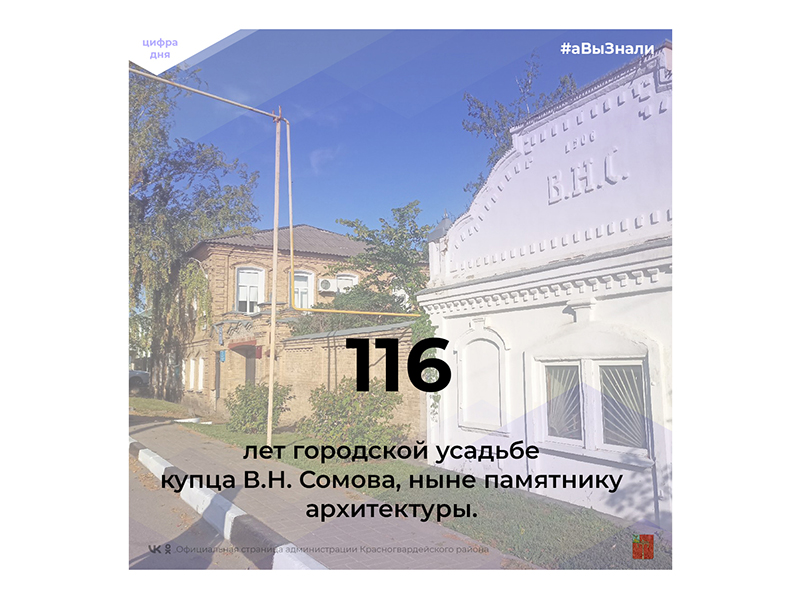 #аВыЗнали, что городская усадьба купца В.Н. Сомова построена в 1906 году?