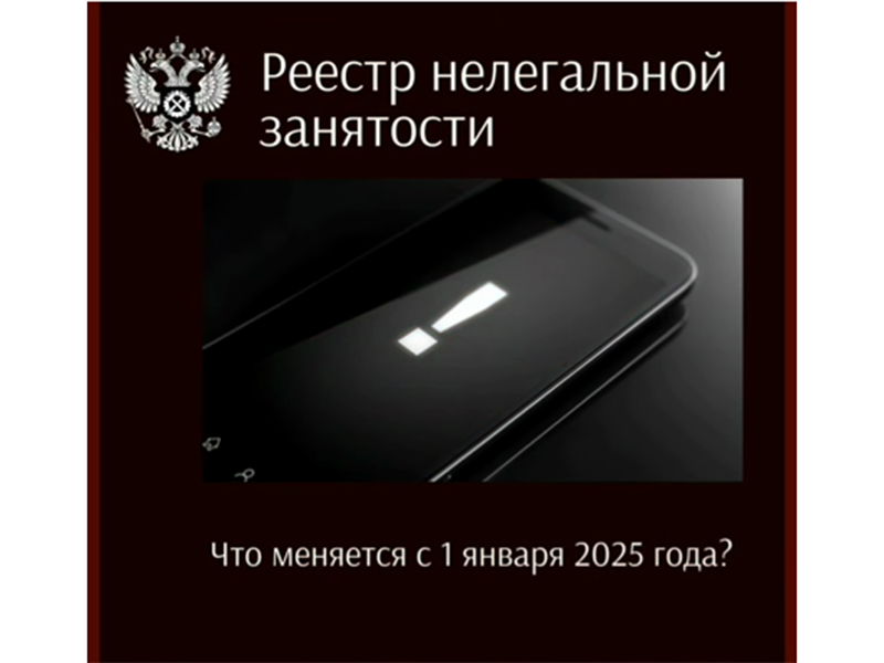 С 1 января 2025 года в России начинает функционировать реестр работодателей, у которых зафиксированы случаи нелегальной занятости. Информация о недобросовестных работодателях будет общедоступной.