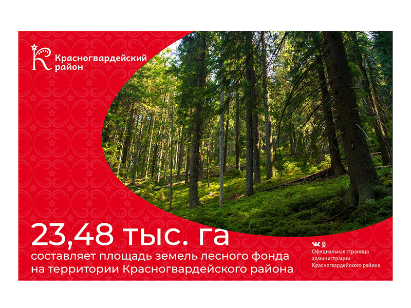 #аВыЗнали, что 23,48 тыс. га – площадь земель лесного фонда на территории Красногвардейского района?.