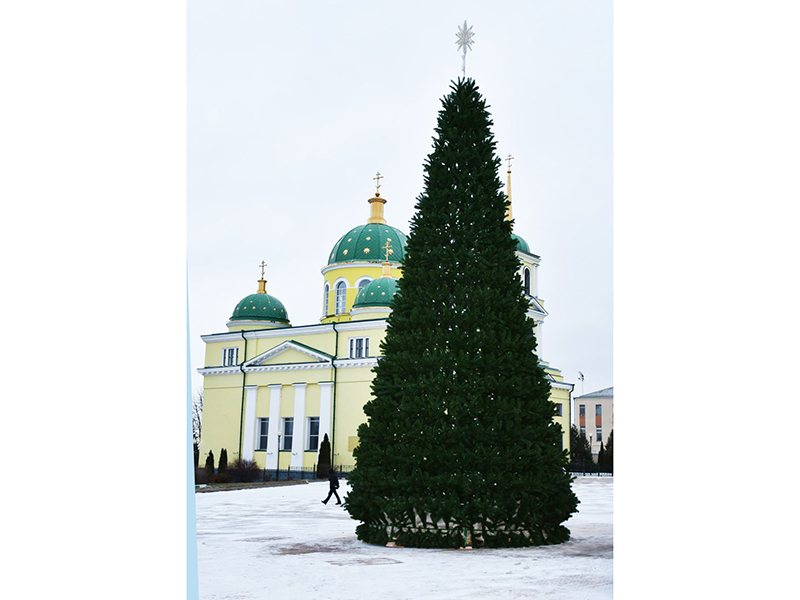 Новенькая, с иголочки, красуется на Соборной площади главная ёлка района, а у нас недельный дайджест #новостиоднойстрокой.