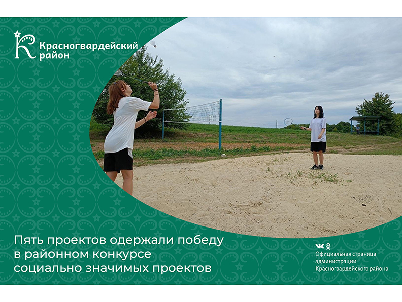 Пять проектов одержали победу в районном конкурсе социально значимых проектов.