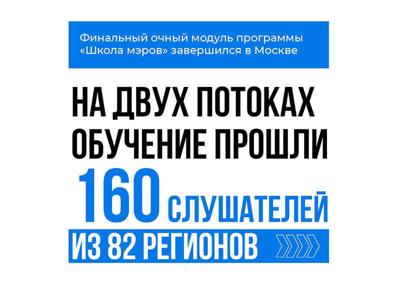 В Москве завершился заключительный этап образовательной программы «Школа мэров».