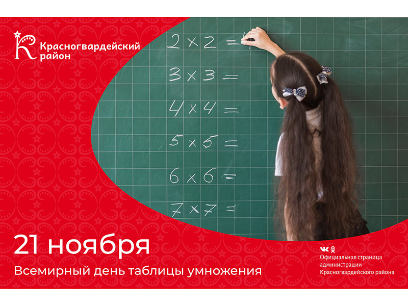#аВыЗнали, что21 ноября – Всемирный день таблицы умножения?.