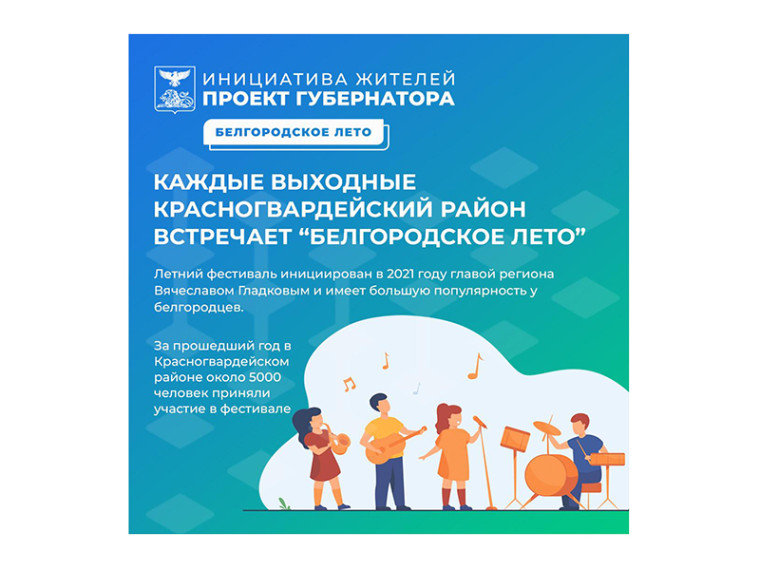 «Белгородское лето» — это море творчества, улыбок и хорошего настроения. «Белгородское лето» — это море творчества, улыбок и хорошего настроения.