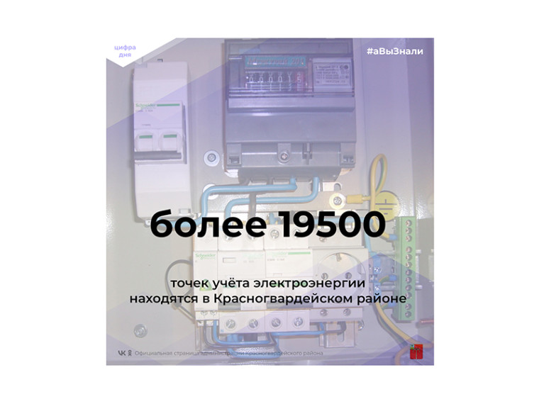 #аВыЗнали, что более 19500 точек учёта электроэнергии, потребляемые физическими и юридическими лицами, находятся в Красногвардейском районе?.