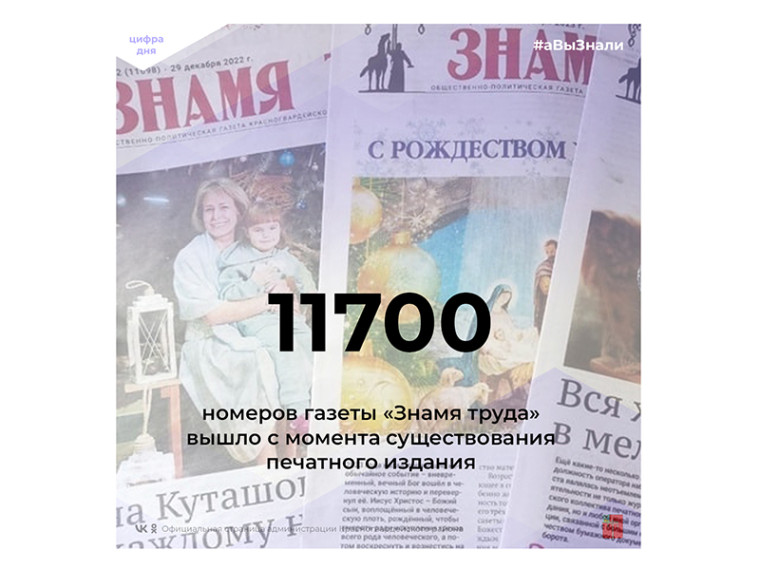 #аВыЗнали, что 11700 номеров газеты «Знамя труда» вышло с момента существования печатного издания?.