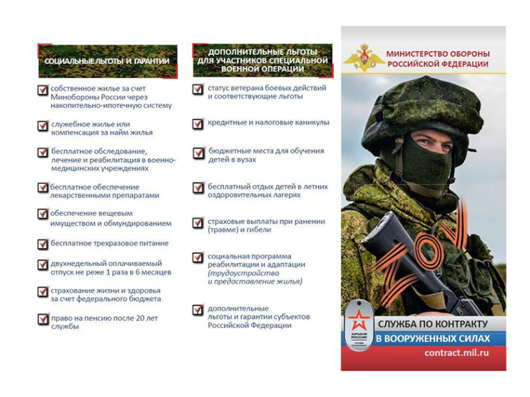 Информация для желающих поступить на военную службу по контракту. Информация для желающих поступить на военную службу по контракту.