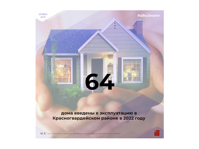#аВыЗнали, что 64 дома введены в эксплуатацию в Красногвардейском районе в 2022 году?. #аВыЗнали, что 64 дома введены в эксплуатацию в Красногвардейском районе в 2022 году?.