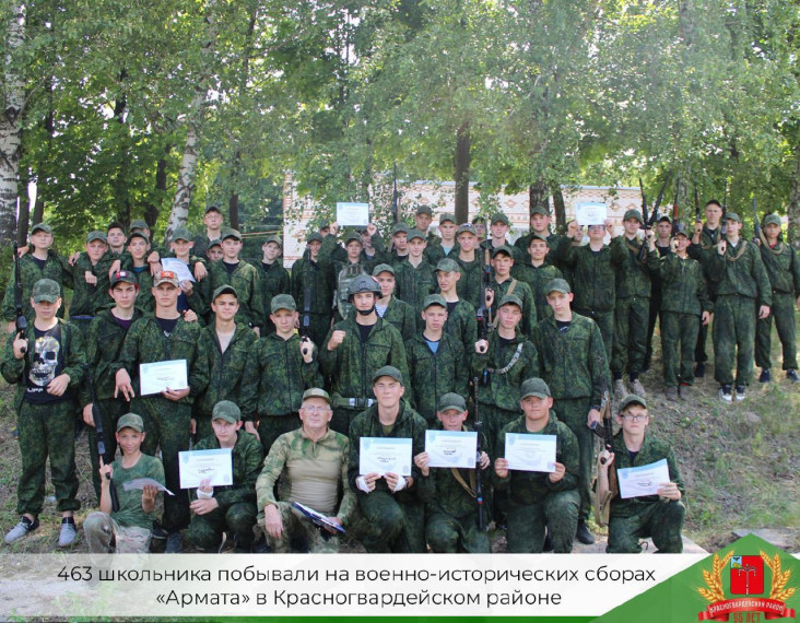 463 школьника побывали на военно-исторических сборах «Армата» в Красногвардейском районе. 463 школьника побывали на военно-исторических сборах «Армата» в Красногвардейском районе.