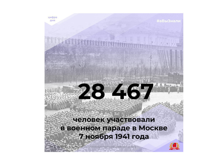 #аВыЗнали, что 28 467 человек участвовали в военном параде в Москве 7 ноября 1941 года?.