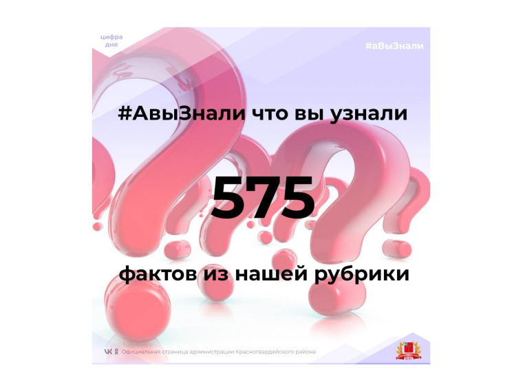 #аВыЗнали, что рубрика #авызнали вышла 575 раз с начала её существования?.