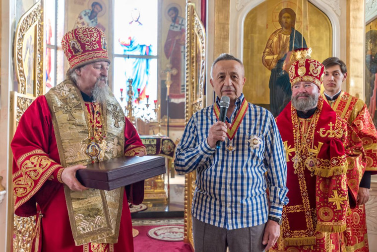 Председатель Ассоциации «Совет муниципальных образований Белгородской области» Потрясаев В.Н. награжден орденом Русской Православной Церкви благоверного князя  Даниила Московского второй степени.