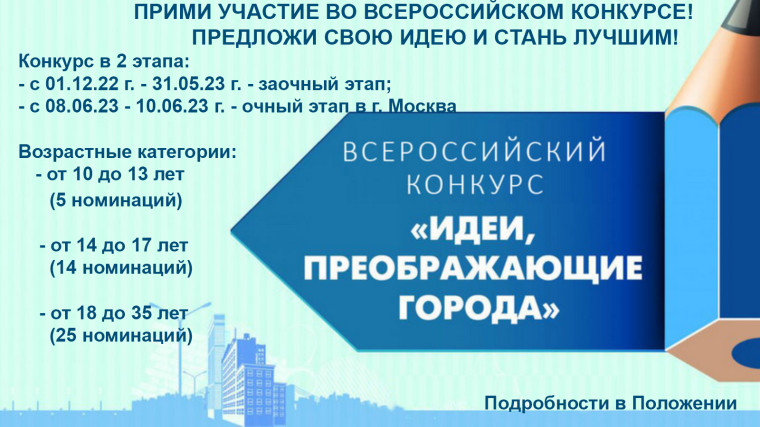VI Всероссийский конкурс «Идеи, преображающие города».
