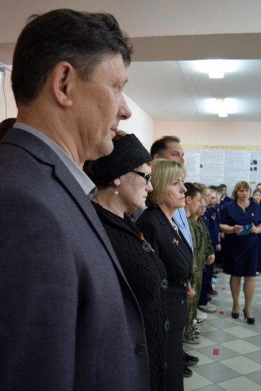 В Засосенской школе открыли мемориальную доску в память о Евгении Кудрявцеве.