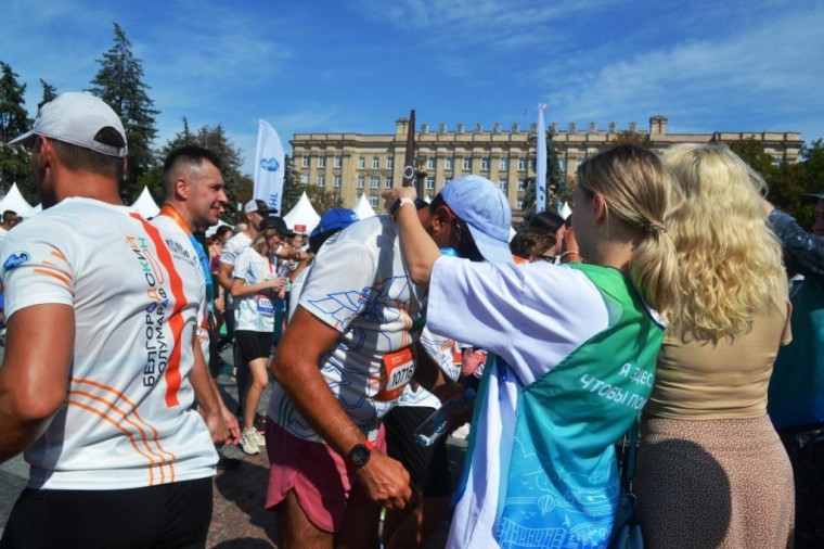 Красногвардейские спортсмены приняли участие в «Белгородском полумарафоне».