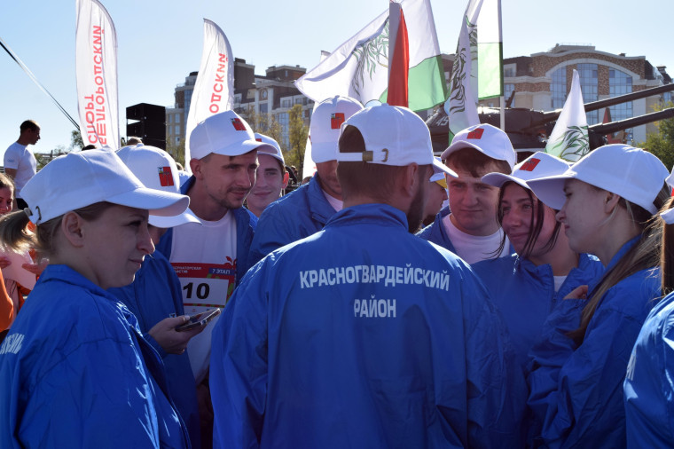 Красногвардейские легкоатлеты приняли участие в «Губернаторской эстафете».