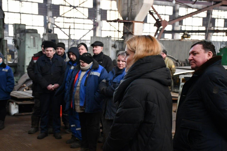 В ОАО «Машиностроитель» прошла встреча с коллективом завода.