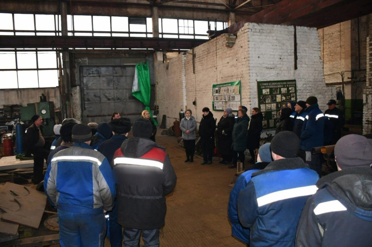 В ОАО «Машиностроитель» прошла встреча с коллективом завода.