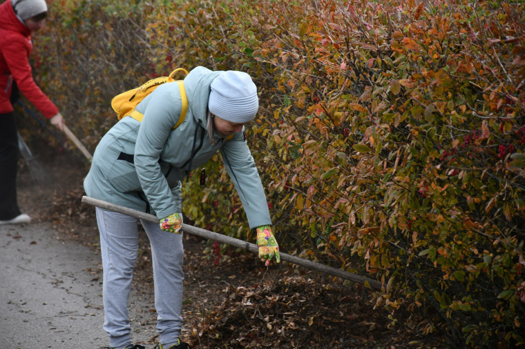 На территории Красногвардейского района продолжаются экологические субботники.